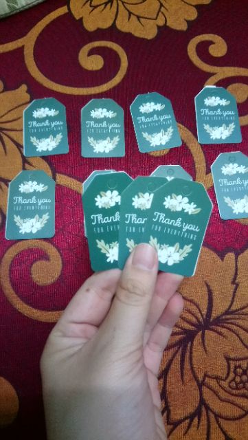 30 tag giấy THANK YOU