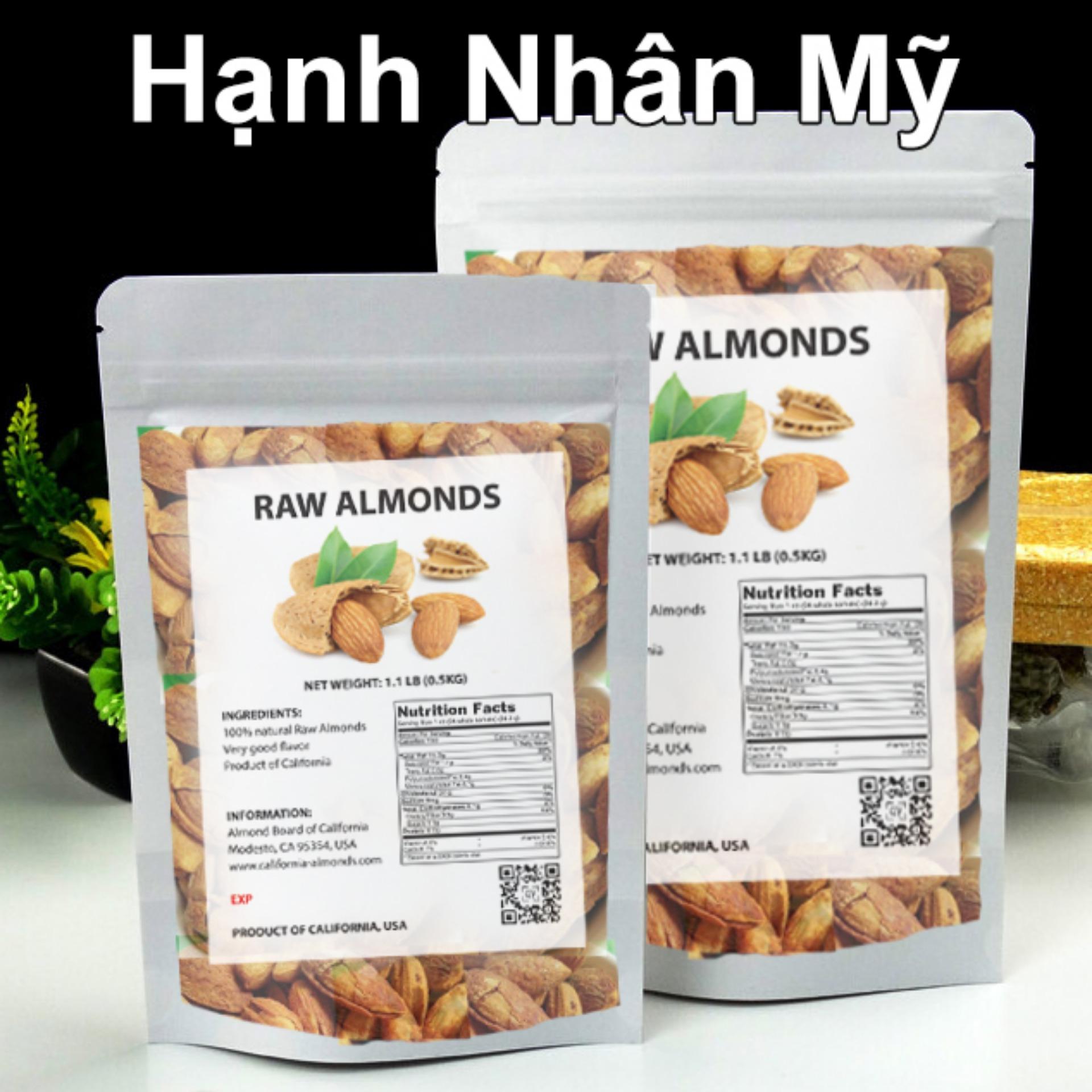 500gr Hạnh Nhân Rang Bơ Mỹ