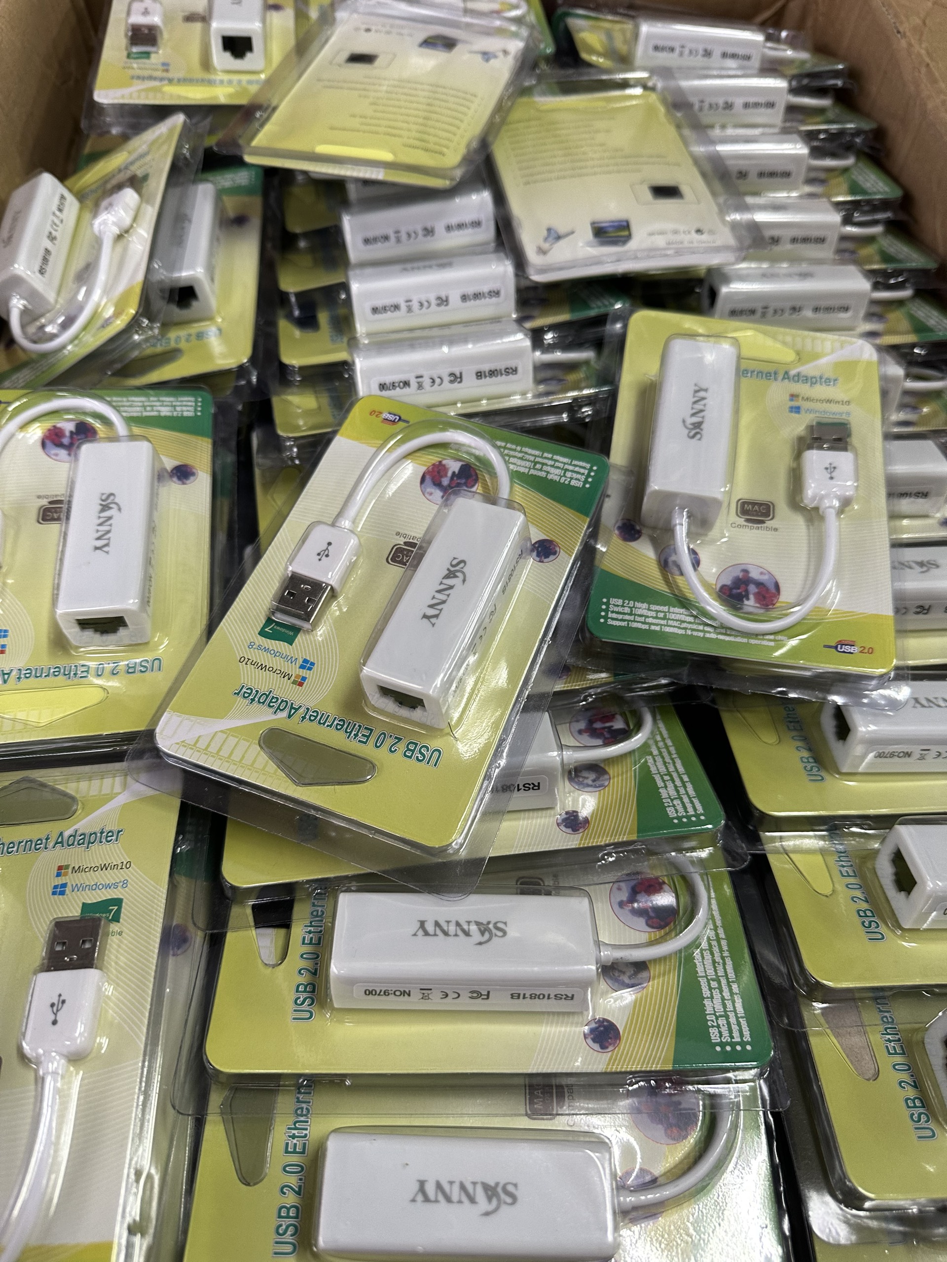 Bộ chuyển đổi USB to LAN RJ45 (Trắng) USB 2.0 Dùng kết nối mạng Lan internet qua cổng USB