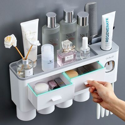 Bộ Nhả Kem Đánh Răng Ecoco Tự Động 3 cốc