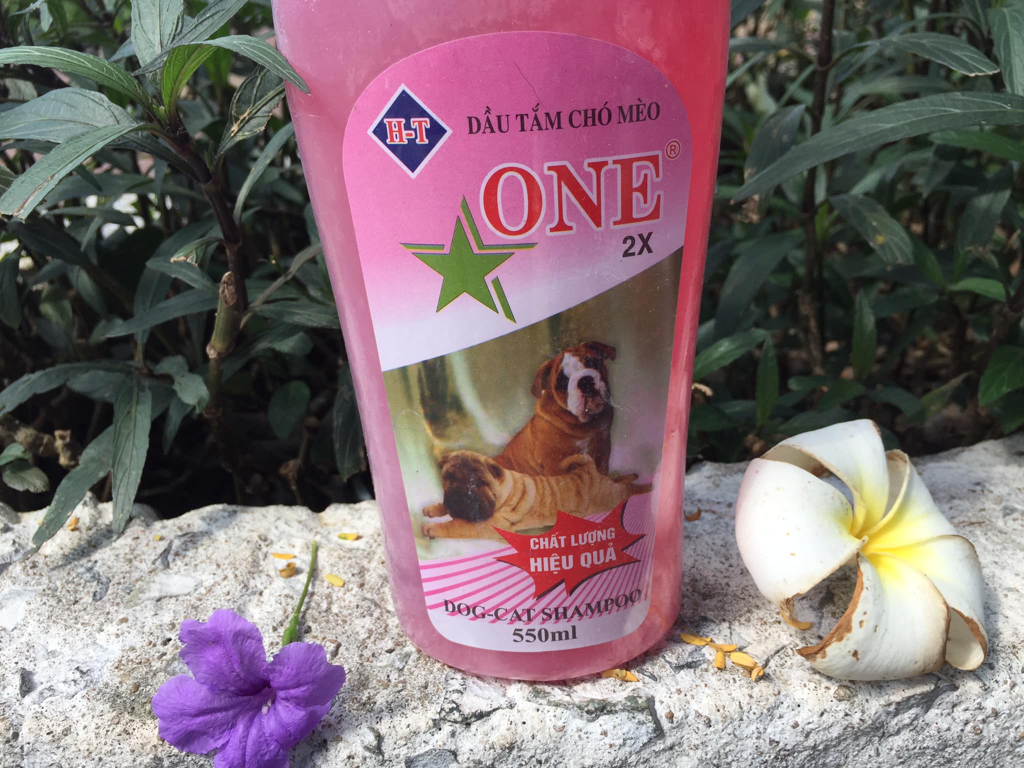 Dầu tắm Chó Mèo ONE 2X  500 ml sạch ve rận