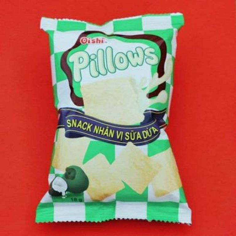 Bánh Snack Pillows Nhân Sữa Dừa - Cực Ngon 5 Bịch