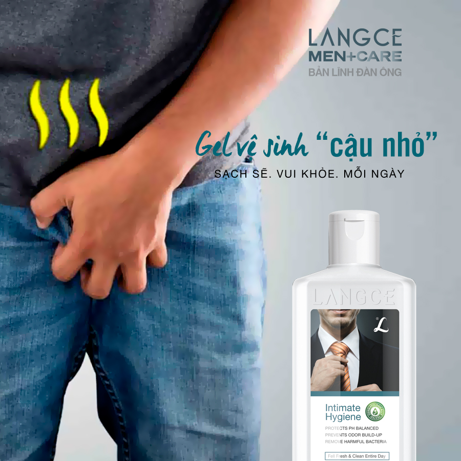 [HCM]GEL VỆ SINH VÙNG KÍN CHO NAM 100ml LANGCE