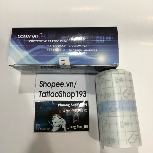 Miếng dán bảo vệ hình xăm rộng 10cm dài 5m