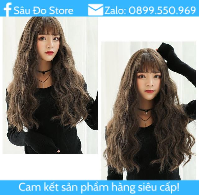 Tóc Giả Sóng Phồng Tặng Lưới Trùm