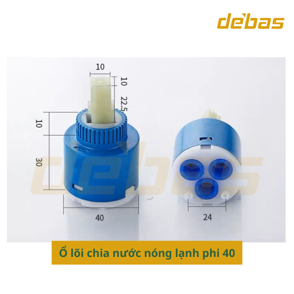 Phụ kiện sen tắm - Hãm chia lõi đồng Debas