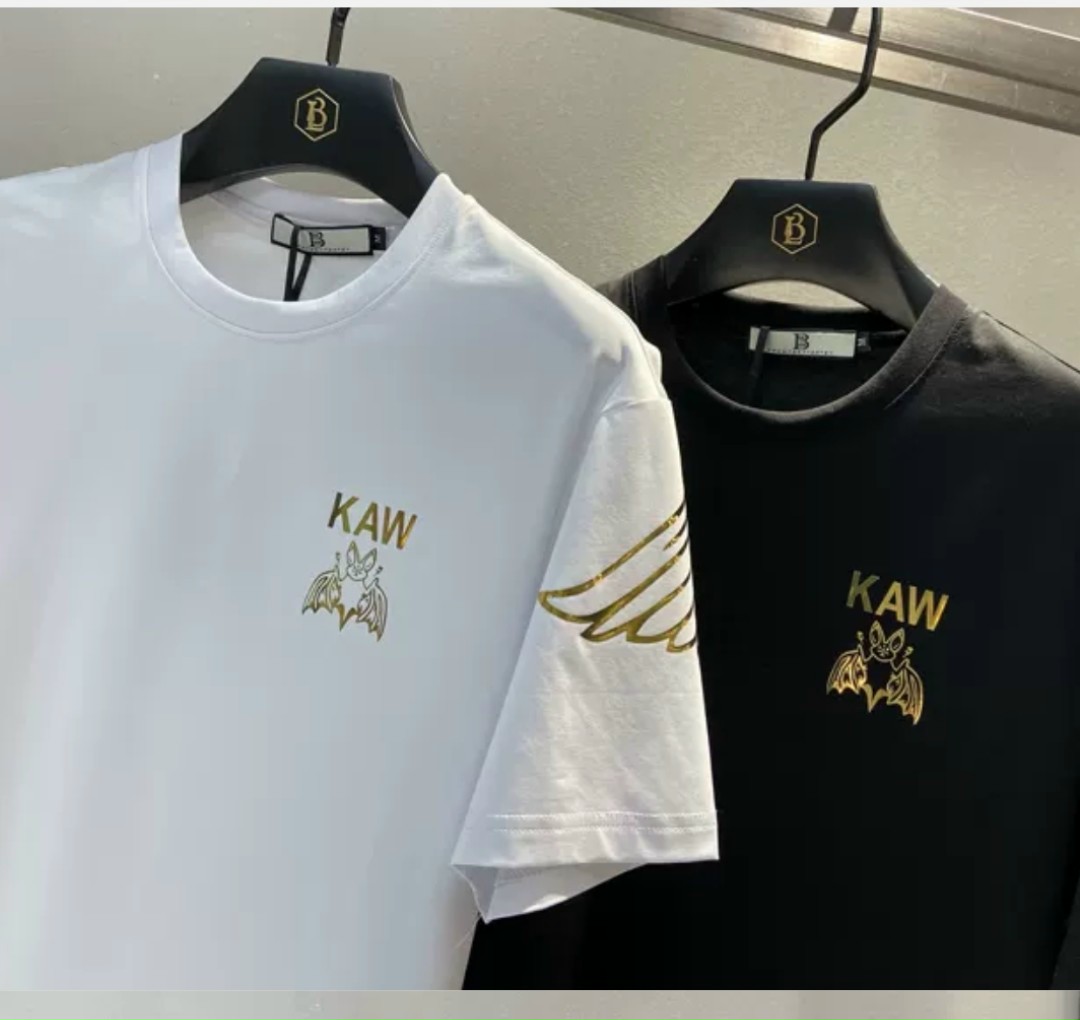 Áo thun Stee EAGLE BUKE UKAN Ánh kim loại vàng Unisex