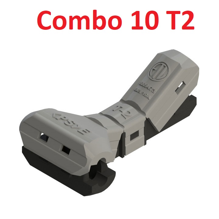 Combo 10 cút nối dây điện T2 JOWX Hàn Quốc cút nối phân nhánh chữ T