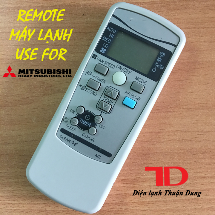 Remote máy lạnh dùng cho Mitsubishi Heavy, điều khiển dành cho máy lạnh Mitsubishi Heavy, Điện Lạnh Thuận Dung
