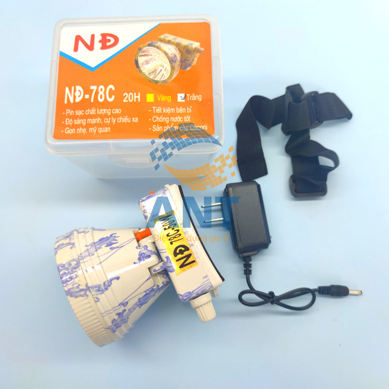 Đèn pin đội đầu siêu sáng có volume, ND - 78C