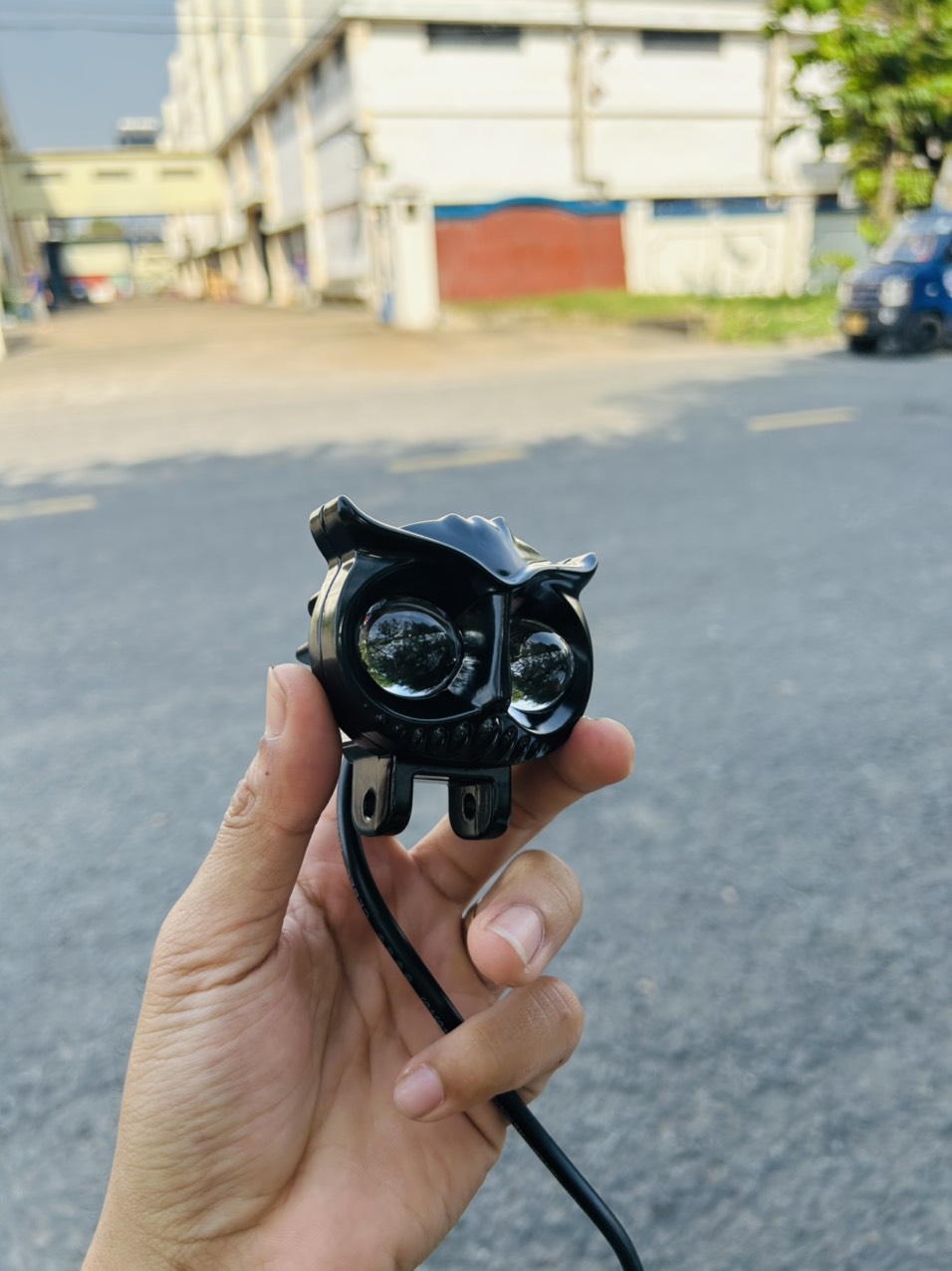 Đèn Trợ Sáng Xe Máy Bi Cầu Mắt Cú Mèo