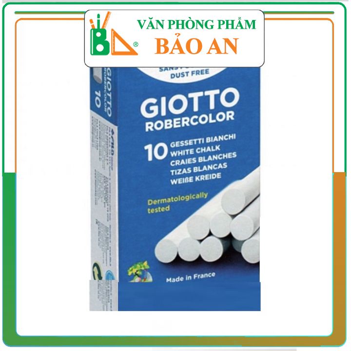COMBO 3 HỘP Phấn viết bảng trắng Pháp GIOTTO - Văn phòng phẩm Bảo An