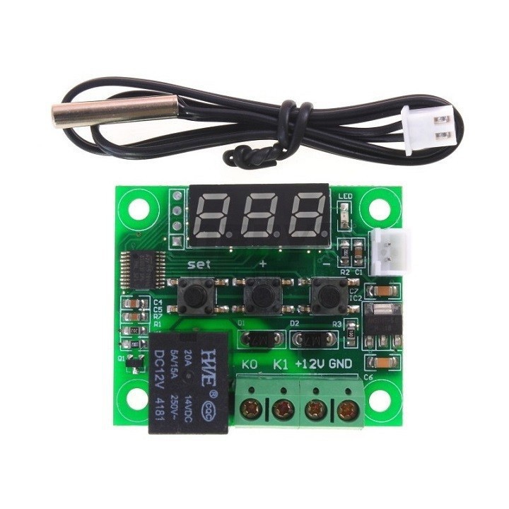 Mạch cảm biến kiểm soát nhiệt độ W1209 Relay 12VDC XH-W1209
