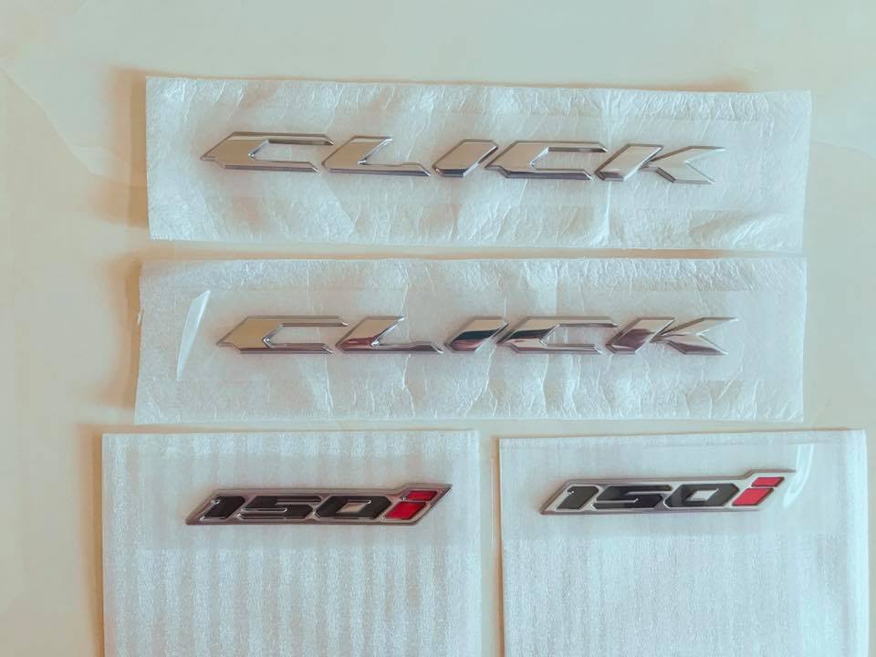 Tem chữ nổi Click 150i chính hãng