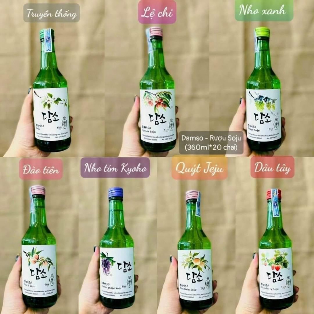SoJu DamSo Hàn Quốc Vị Dứa 360ml