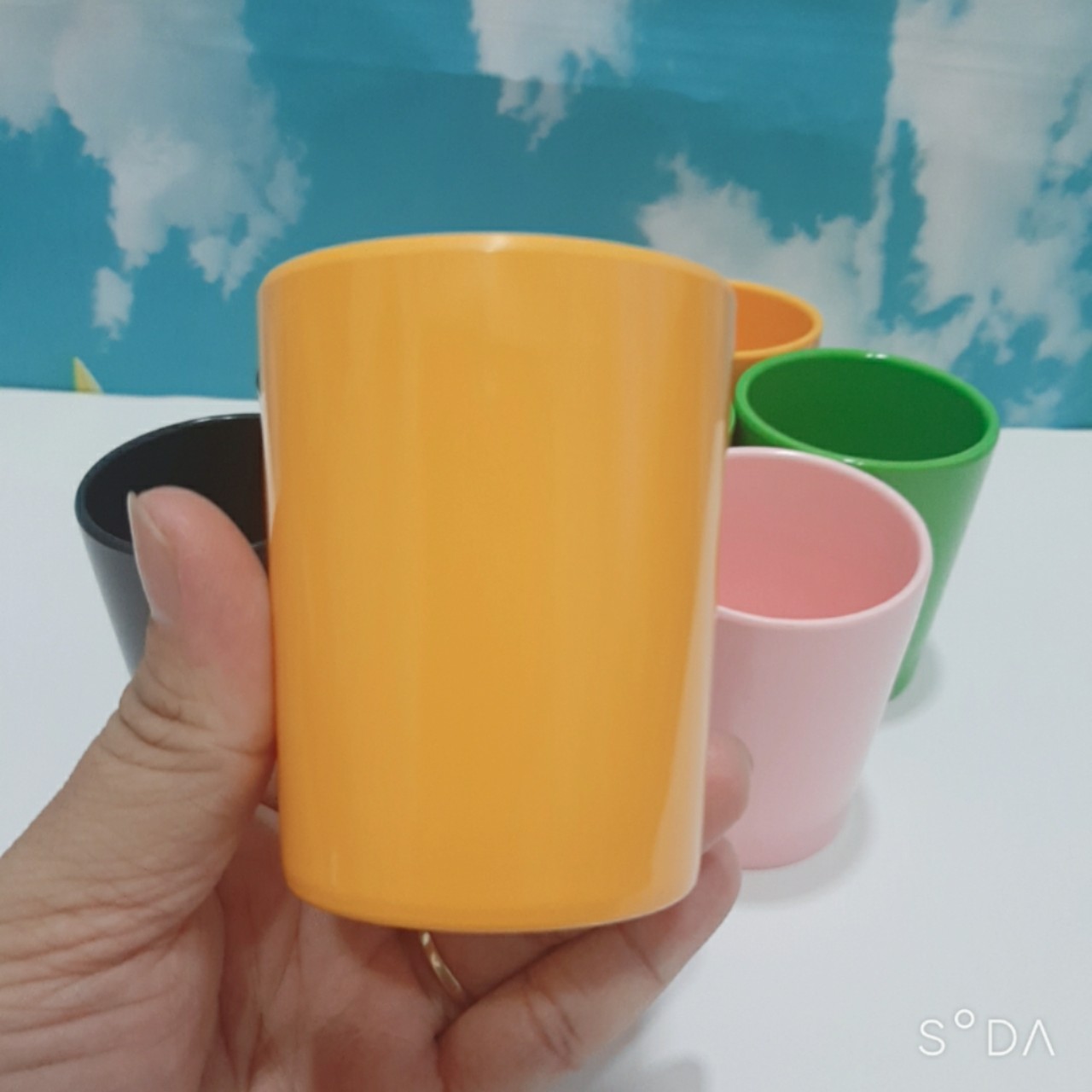 Set 20 Ly nhựa Melamine đủ màu
