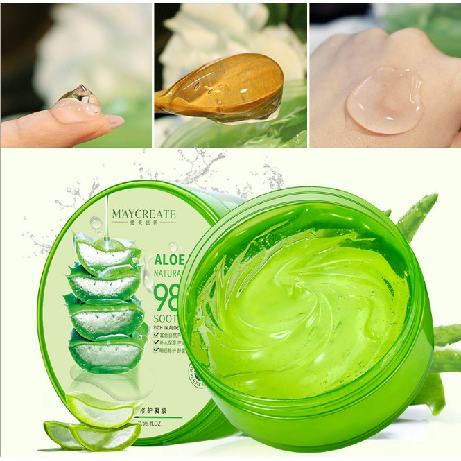 Gel Lô Hội Cấp Ẩm Maycreate 98% - Tipsbeayty