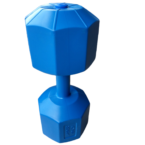 Vỏ tạ tay nhựa 8kg (Bộ gồm 2 vỏ tạ 8kg hình bát giác)
