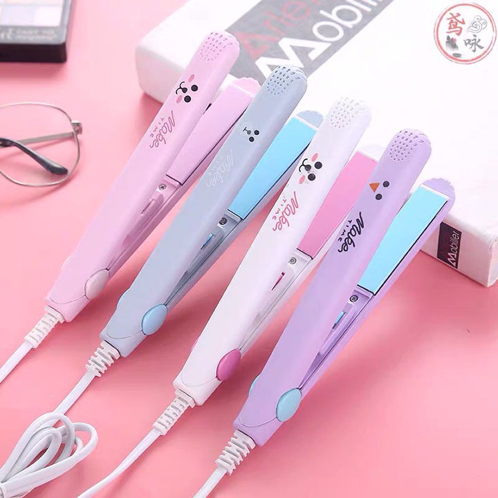 Máy duỗi tóc là tóc mini, máy kẹp uốn duỗi tóc mini giúp duỗi uốn thẳng tóc 2 trong 1