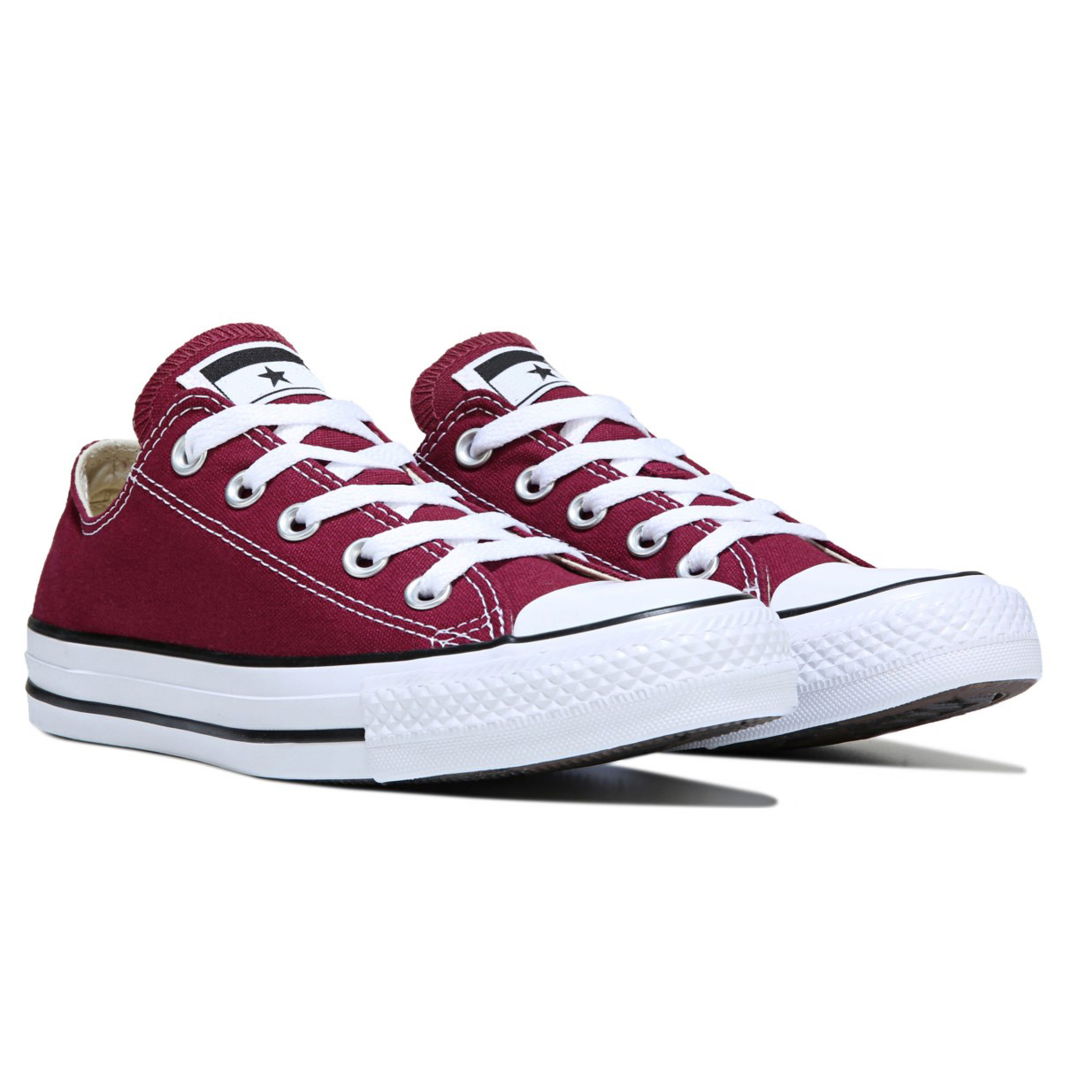 [HCM]Giày Sneaker Cổ Thấp CVS Nam Màu Đỏ Mận