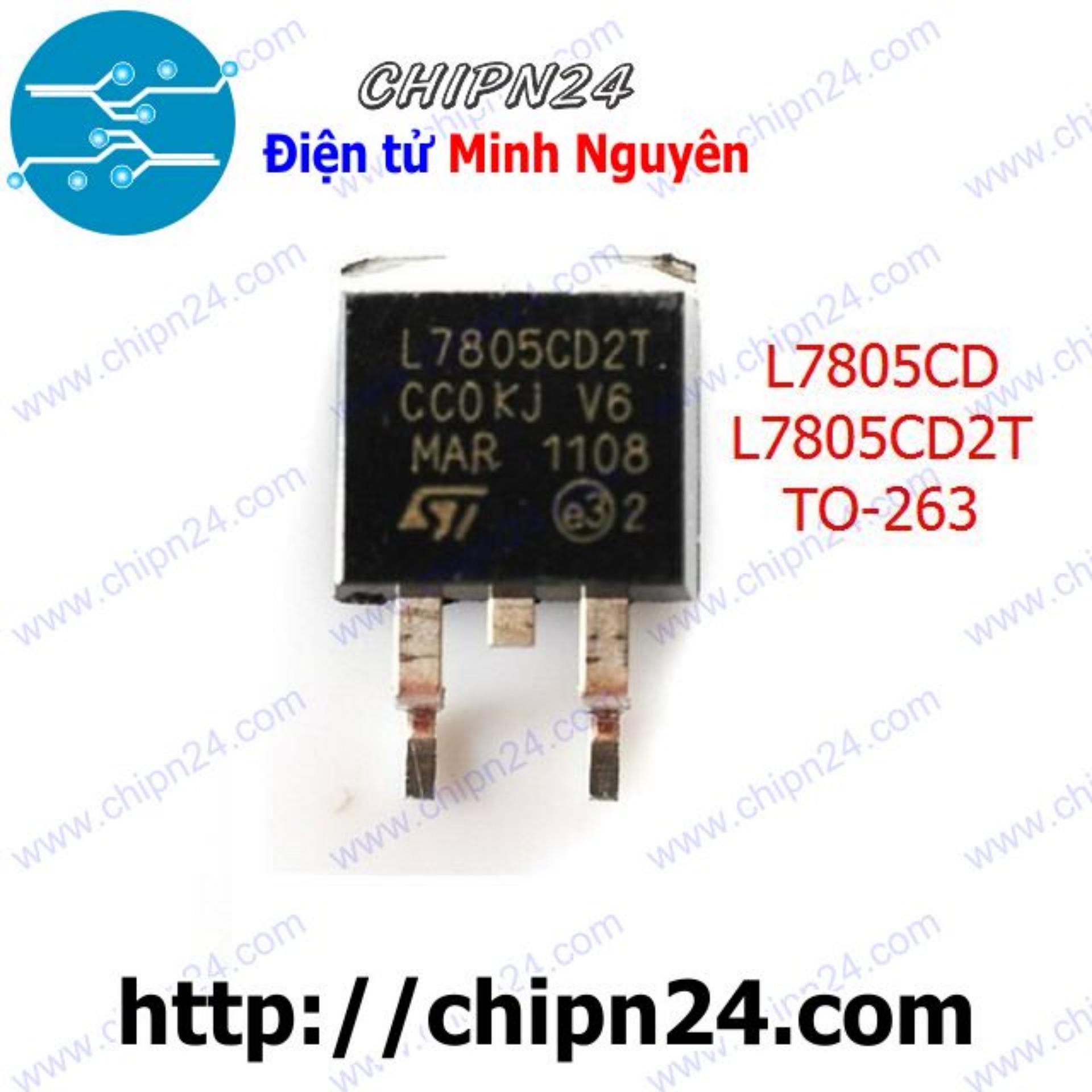 [2 con] (SOP) IC Dán L7805CD2T TO-263 (SMD) (L7805CD 7805 5V)