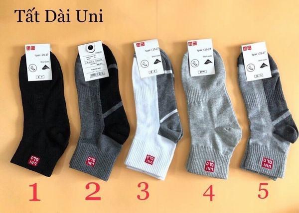 Combo 5 đôi tất nam uniqlo cao cổ