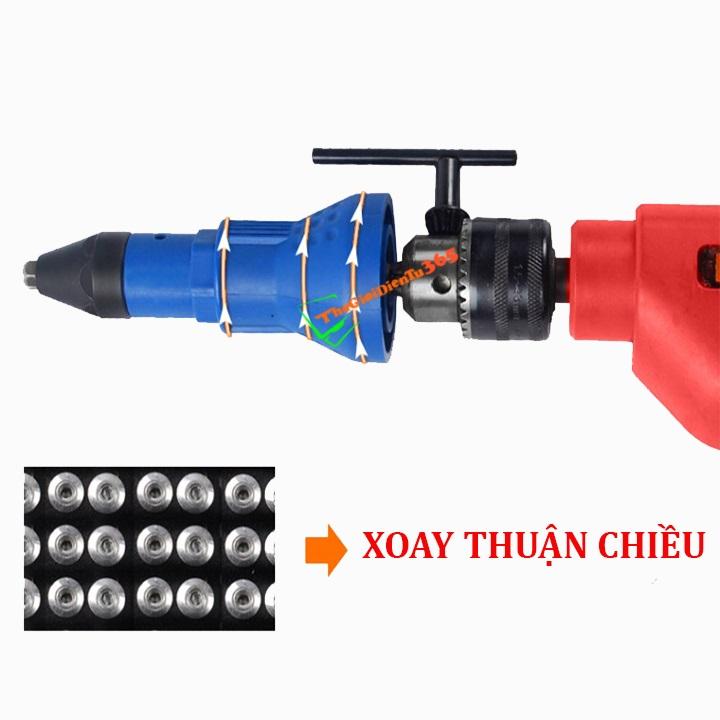 ĐẦU RÚT ĐINH TÁN RIVE GẮN MÁY KHOAN