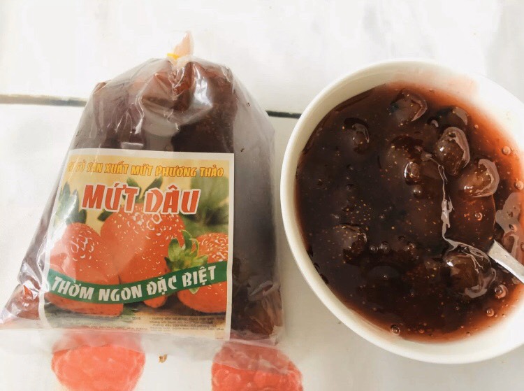 mức dâu đà lạt nguyên trái 500g