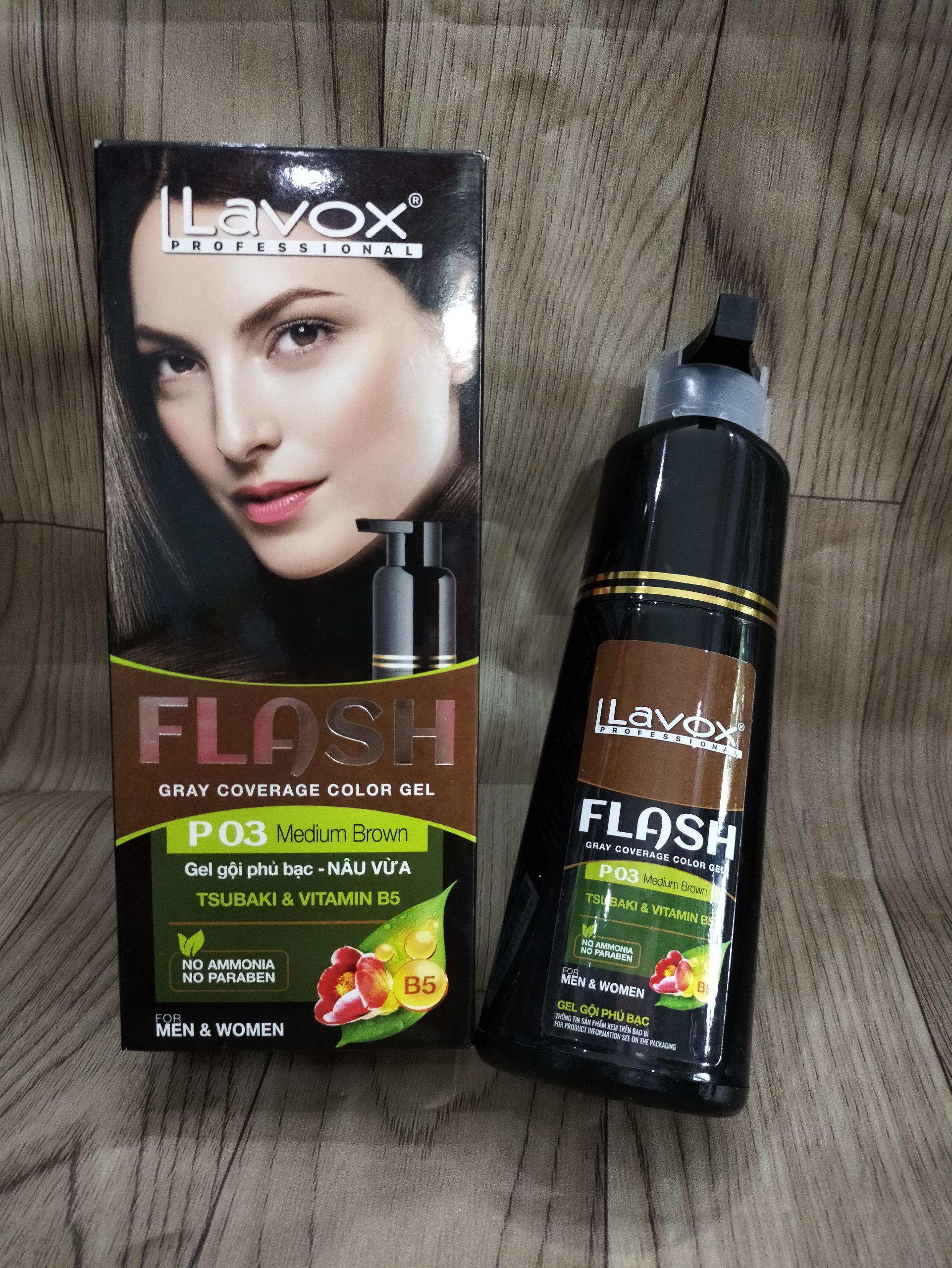 Gel Gội phủ bạc LAVOX  dạng chai