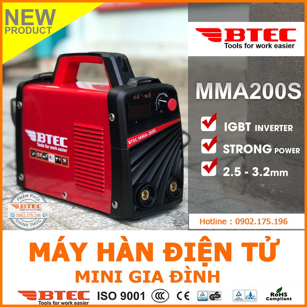 Máy hàn sắt mini Btec 200S