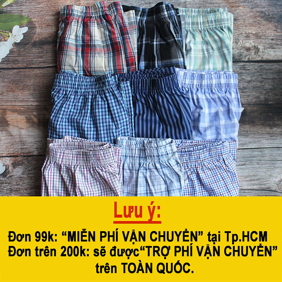 [HCM]COMBO 3 Quần Đùi Nam Caro Có túi- Mặc nhà