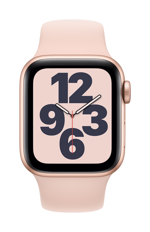 [NEW 2020] Đồng hồ thông minh Apple Watch SE 40mm (GPS + CELLULAR) Vỏ Nhôm Vàng, Dây Cao Su Vàng Hồng (MYEH2VN/A) - Hàng chính hãng, mới 100%