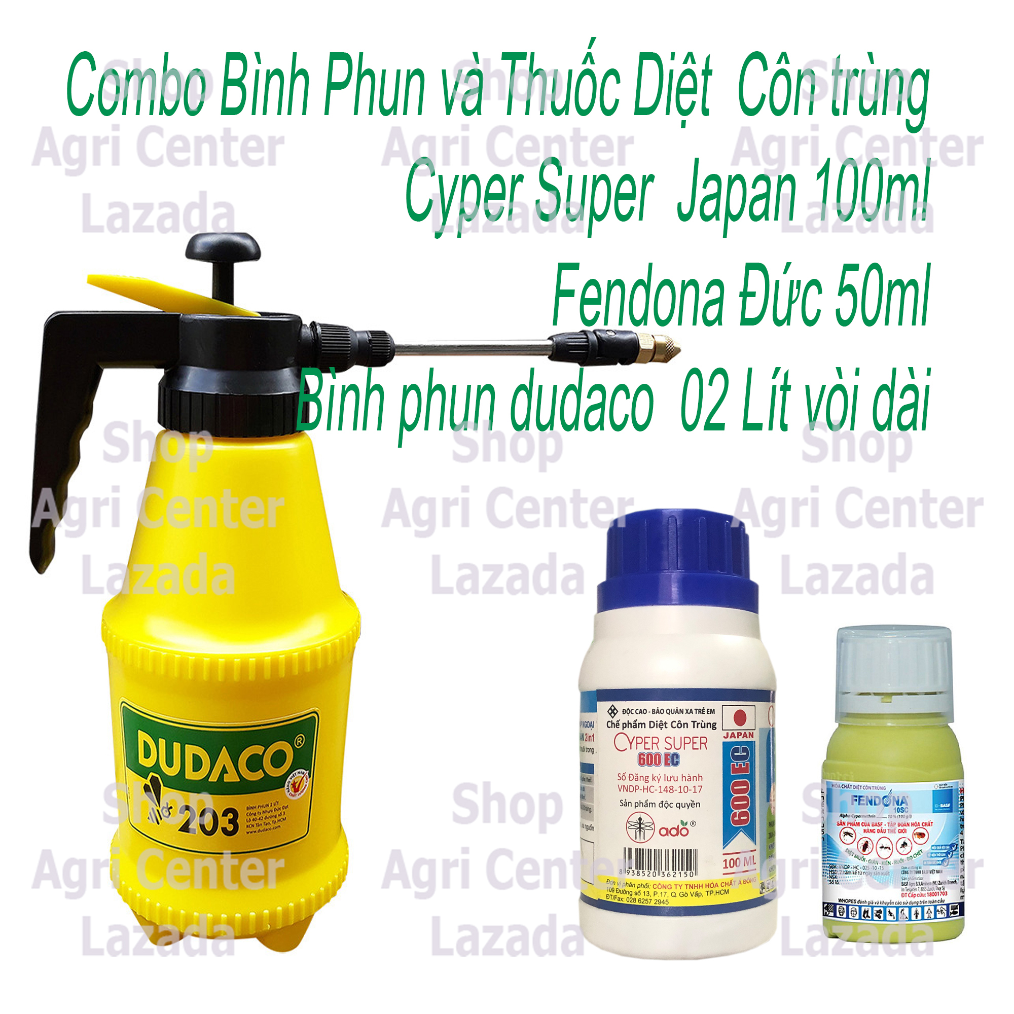 Bộ dụng cụ diệt côn trùng hiệu quả gồm bình phun dudaco 2l vòi dài và 2 chế phẩm diệt ruồi muỗi kiến dán
