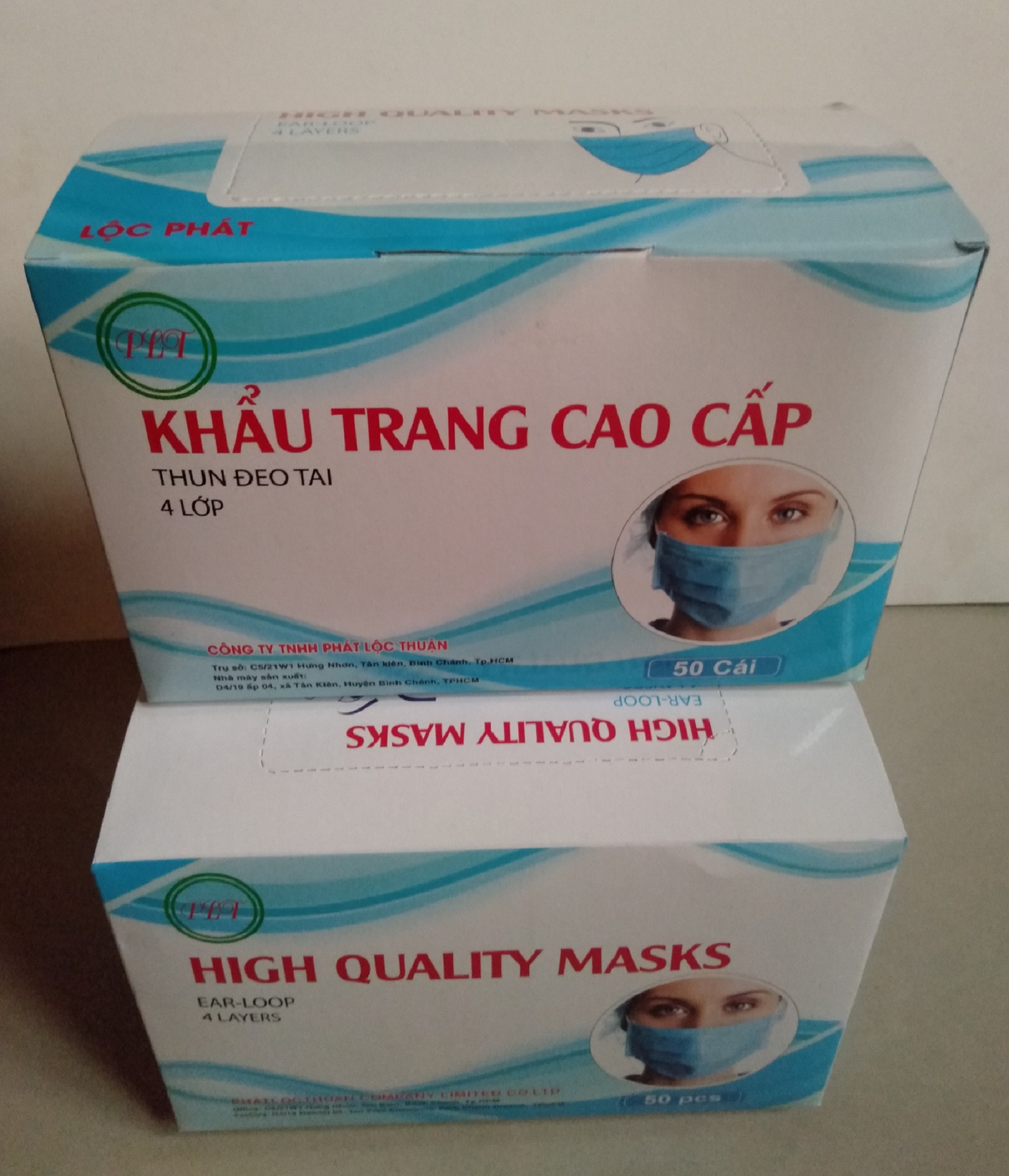 2 hộp Khẩu Trang Y Tế Kháng Khuẩn 4 lớp (Hộp 50 cái)