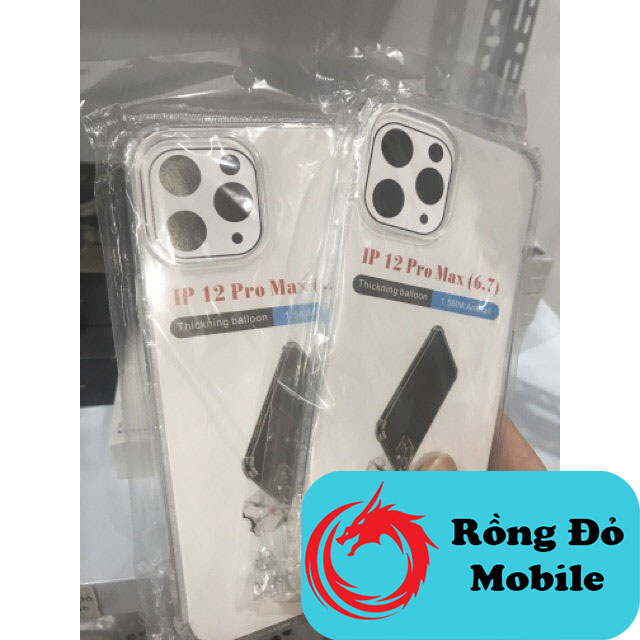 Ốp chống sốc iphone 4 góc 6/6Plus/7/7Plus/8/8Plus/X/XSMax/11/12/13 pro max trong suốt chống rơi vỡ - Rồng Đỏ Mobile