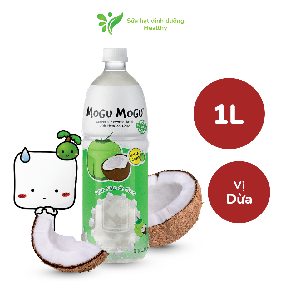 Nước Thạch Dừa Mogu Mogu Thái Lan Các Vị (Chai 1L)