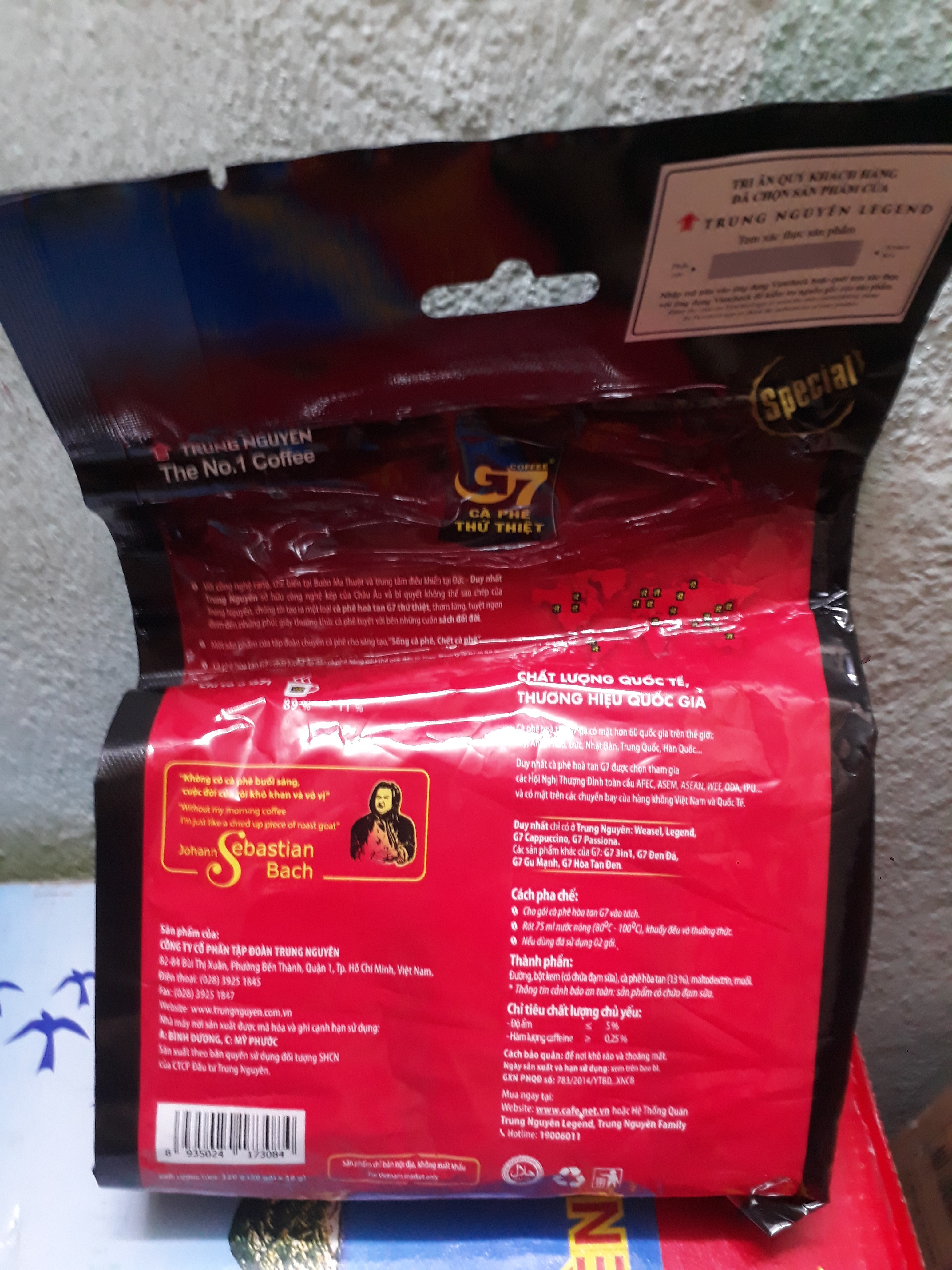[HCM]G7 3in1 - Bịch 20 sachets 16gr