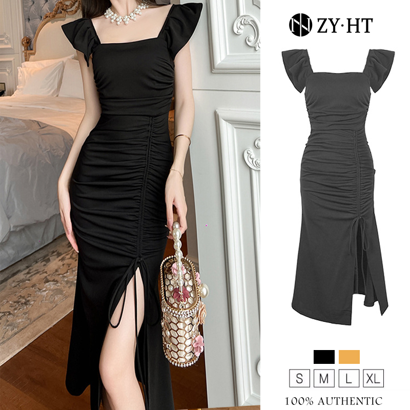 ZYHT eravogue đầm body Khí chất Mảnh mai khoe eo thon váy đuôi cá váy dáng dài 30133