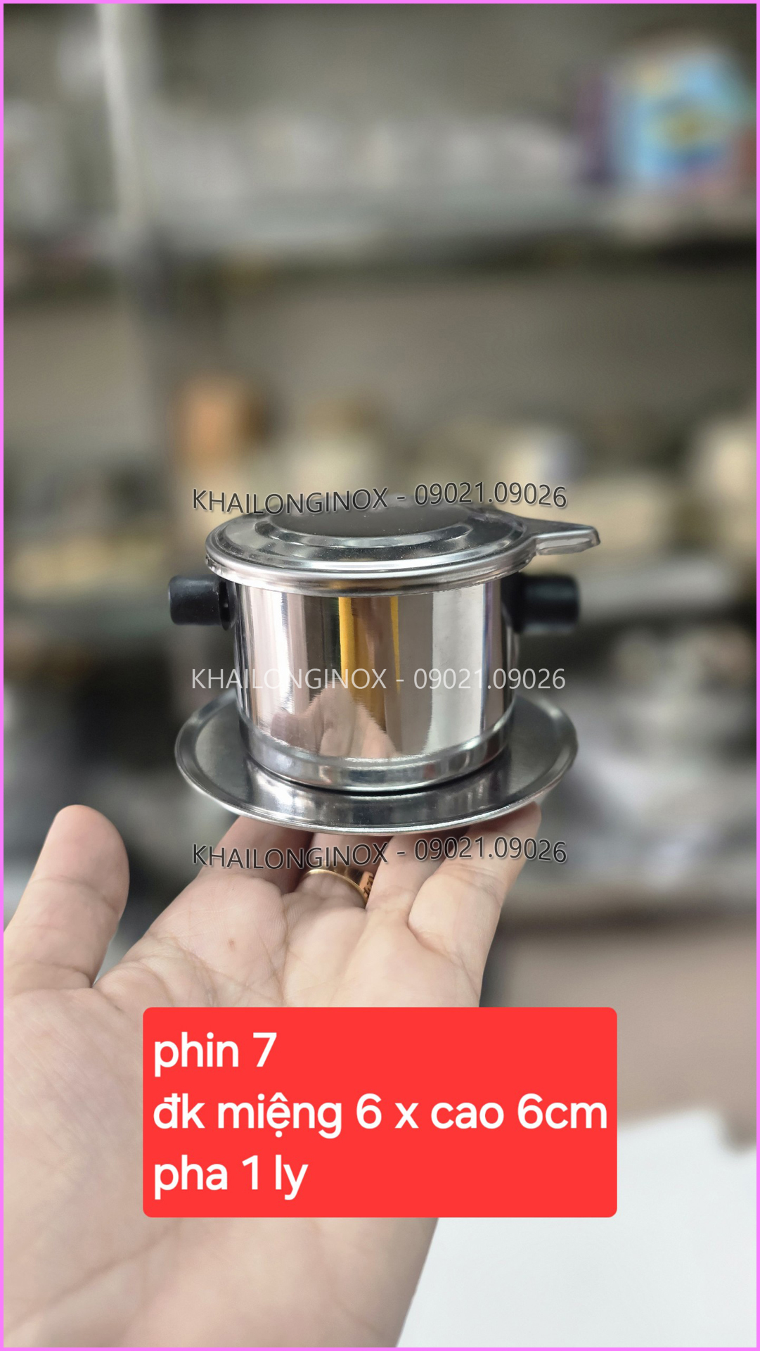 PHIN PHA CÀ PHÊ INOX 7,8,9,10