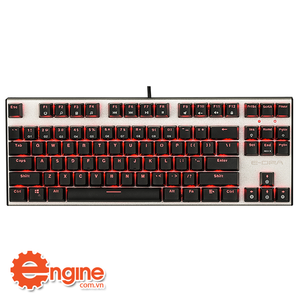 [HCM]BÀN PHÍM E-DRA EK3087 RED SWITCH