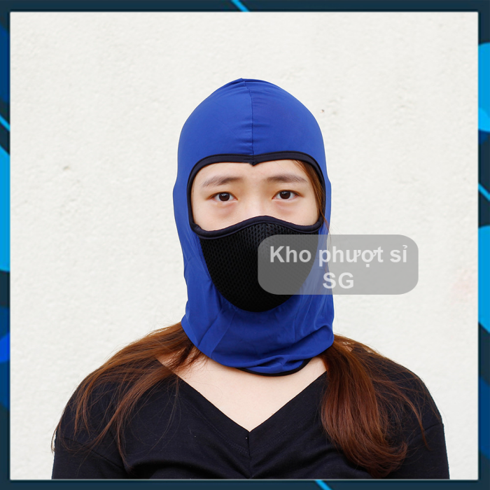 Mẫu khăn trùm đầu ninja giá sỉ Ari X2 điều hòa đi phượt cao cấp - Khăn trùm đầu chống nắng Ari lưới cao cấp chống tia UV, chống bụi