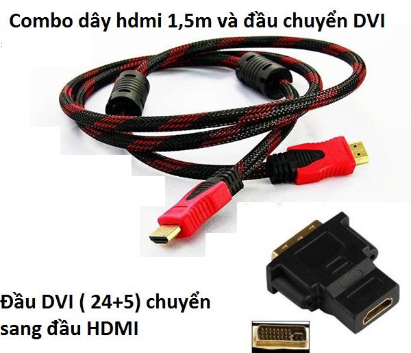 Đầu chuyển DVI (24+1) sang HDMI