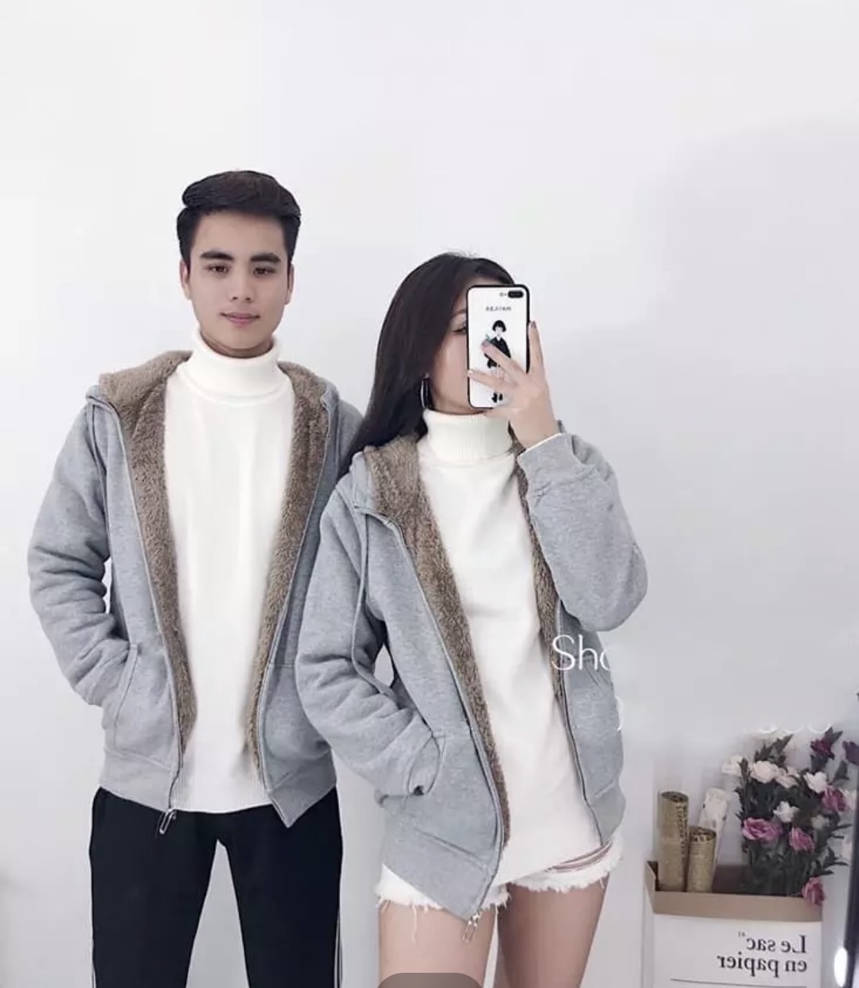 ÁO KHOÁC NỈ LÓT LÔNG CỰC DÀY SIÊU ẤM ÁP