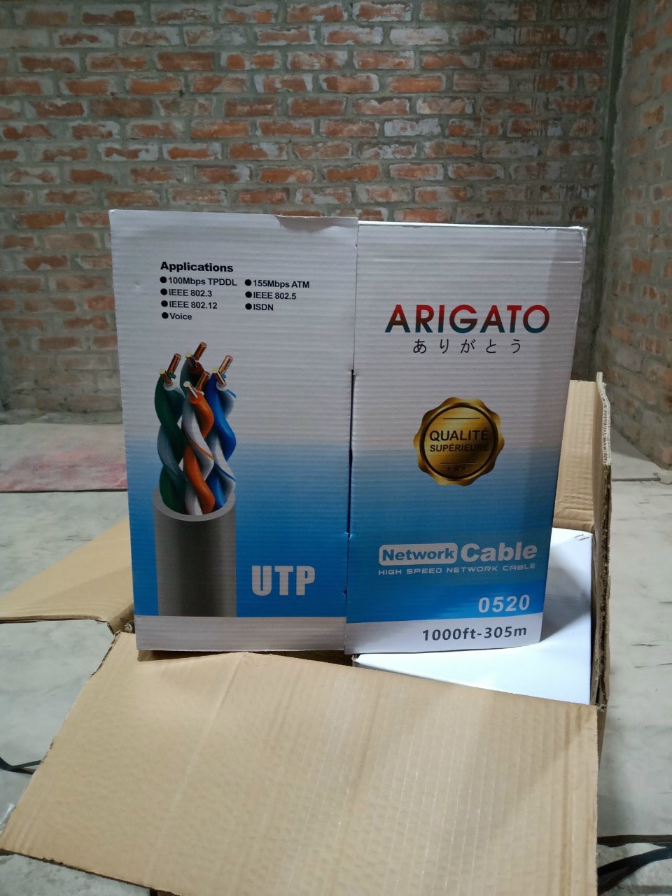 [HCM]Thùng dây mạng cat5 Arigato full 305m