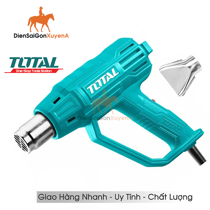 Máy thổi hơi nóng khò nhiệt 2000w total tb200365 máy khò nhiệt mini total