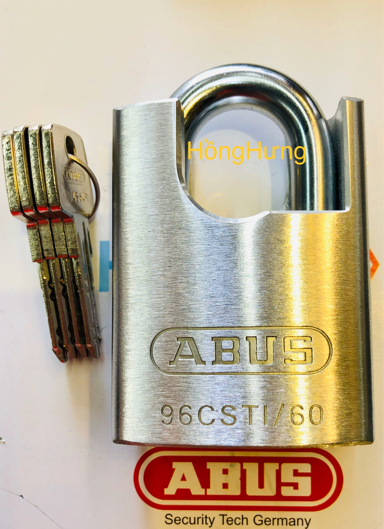 [HCM]ABUS 96CSTI/60 KHOÁ ABUS CHỐNG CẮT TITALIUM 96CSTI/60MM_4 CHÌA VI TÍNH CAO CẤP