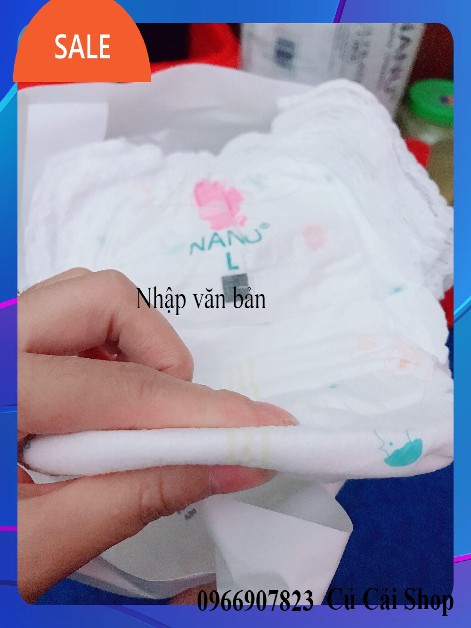 Combo 100 miếng bỉm nanu size M/L