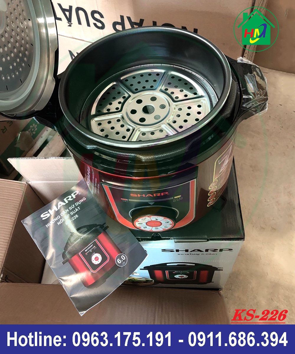 Nồi Áp Suất Đa Năng Sharp Vung Rời KS-224 và KS-226