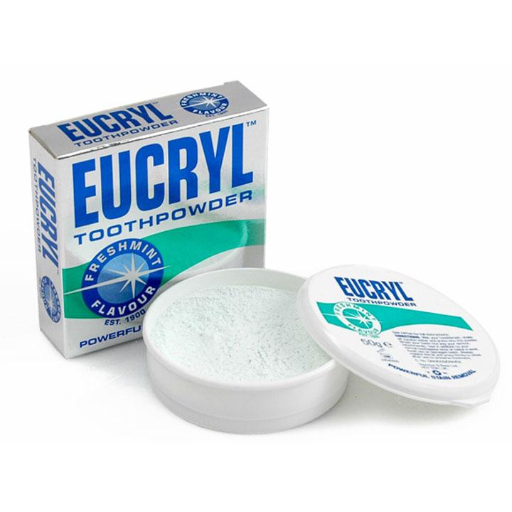 Bột tẩy trắng răng Eucryl 50g Hàng chuẩn Anh Quốc
