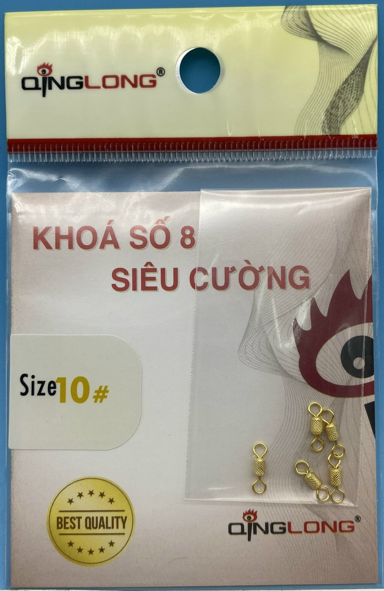 Khóa số 8 Siêu Cường QingLong phụ kiện câu cá